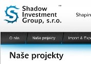 Náhled Shadow Investment Group, s.r.o. - logo a prezentační stránky